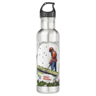 Arborist chainsaw tree surgeon Gift Christmas 710 Ml Water Bottle