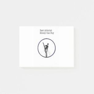 Arborist chainsaw tree surgeon post-it notes