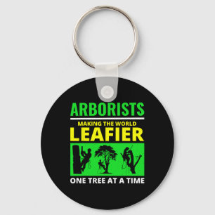 Arborist Dad Tree Lovers Arboriculture Tree Surgeo Keychain