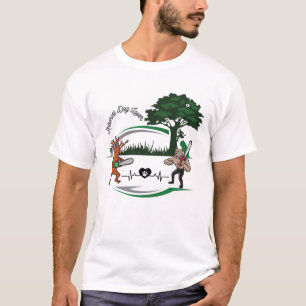 Arborist Dog Lover Design – Tree Climber with Dog  T-Shirt