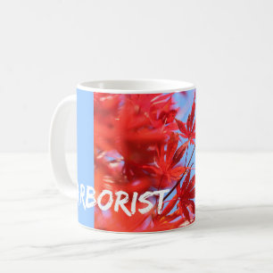 Arborist Fiery Fall Colour: Red Maple Leaves Coffee Mug