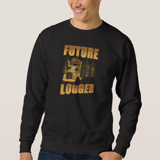 Arborist I Woodworker Chainsaw Logging Sweatshirt (Front)