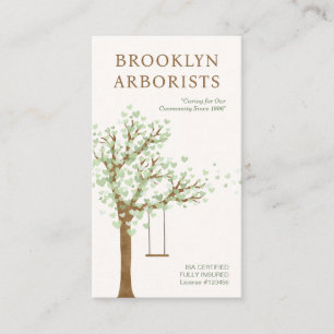 Arborist QR Code Business Card