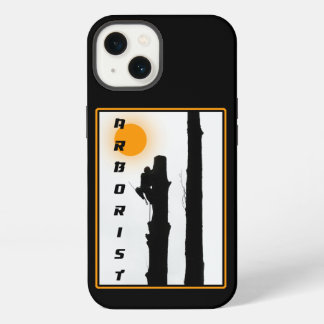 Arborist: Rising sun silhouette tree climber iPhone 13 Case
