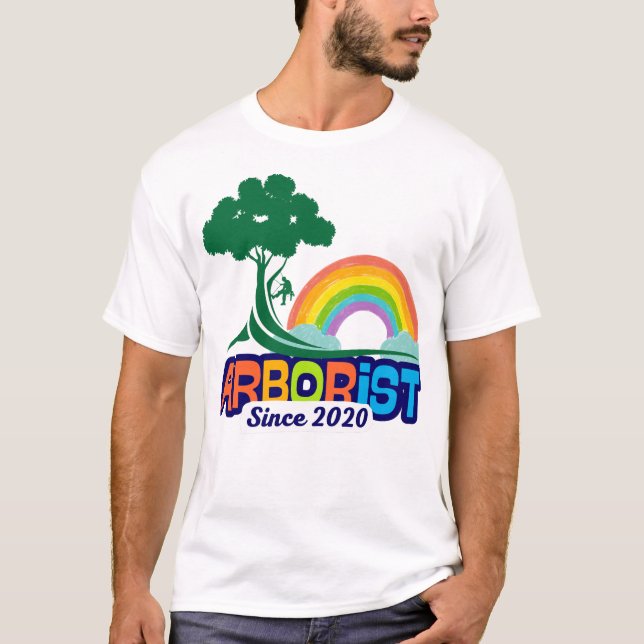 Arborist Since 2020 Shirt – Tree Climber Gift, Pro (Front)