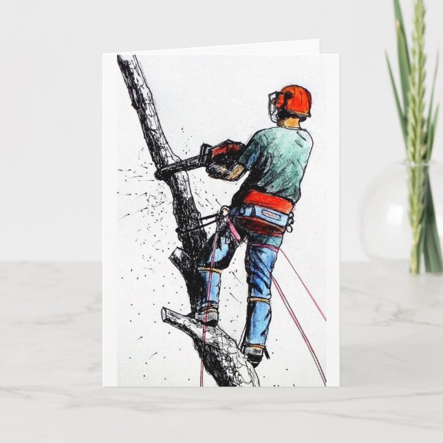 Arborist Tree Surgeon Card (Front)