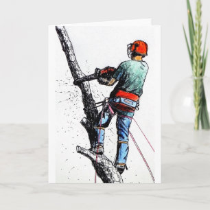 Arborist Tree Surgeon Card
