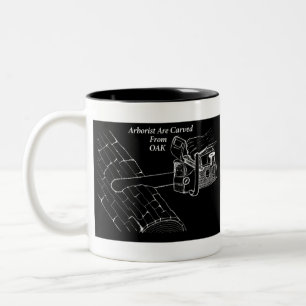 Arborist Tree Surgeon Chainsaw Two-Tone Coffee Mug