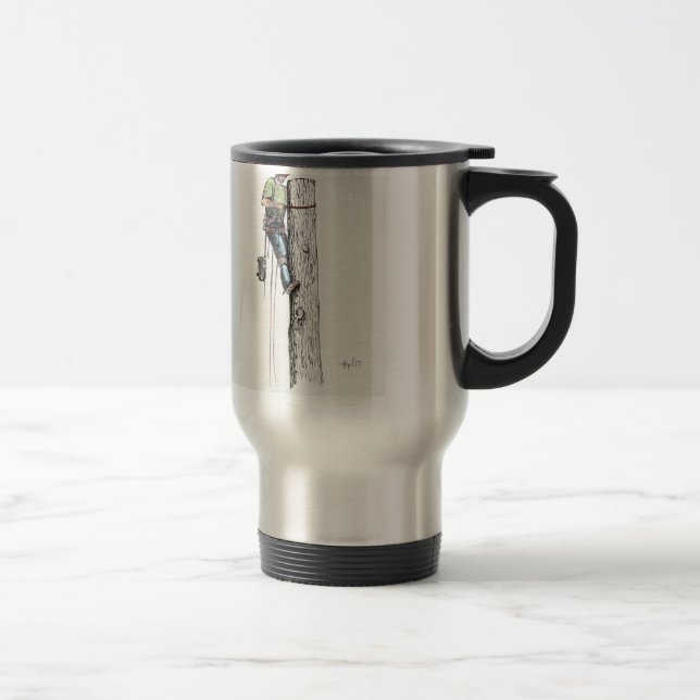 Arborist Tree Surgeon christmas present Travel Mug (Right)