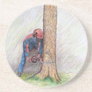 Arborist Tree Surgeon Coaster