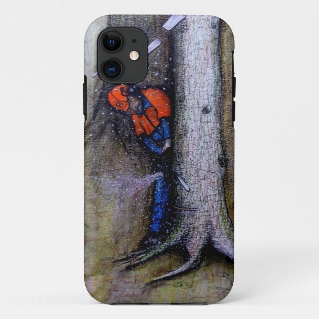 Arborist tree surgeon husqvarna Case-Mate iPhone case (Back)