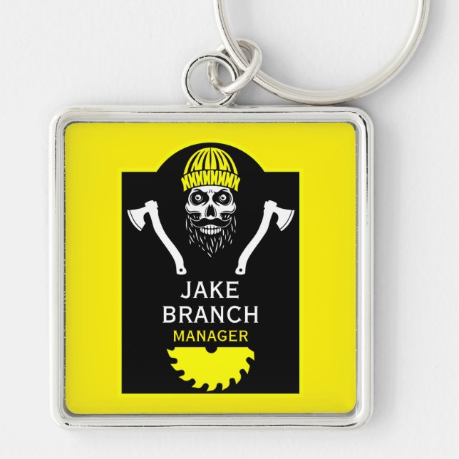  Arborist Tree Surgeon Keychain (Front)