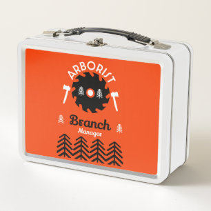Arborist Tree Surgeon Metal Lunch Box