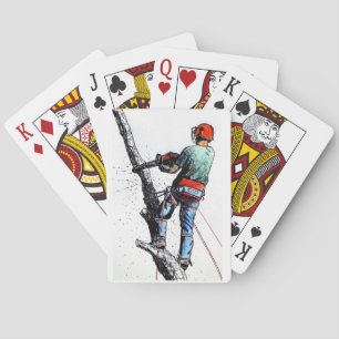 Arborist Tree Surgeon Playing Cards