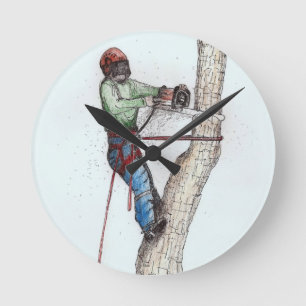 Arborist Tree Surgeon Round Clock