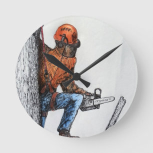 Arborist Tree Surgeon Round Clock