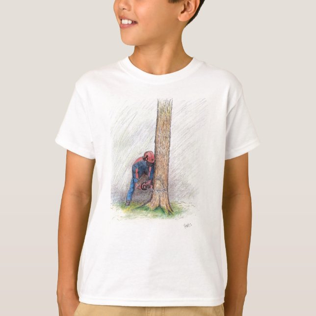 Arborist Tree Surgeon T-Shirt (Front)