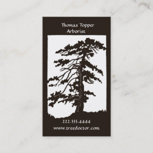 Arborist Tree Trimmer Business Card