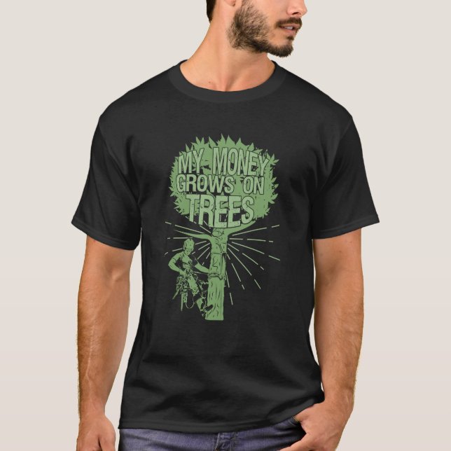 Arborist Tree-Trimmer Tree-Climber Arboriculturist T-Shirt (Front)