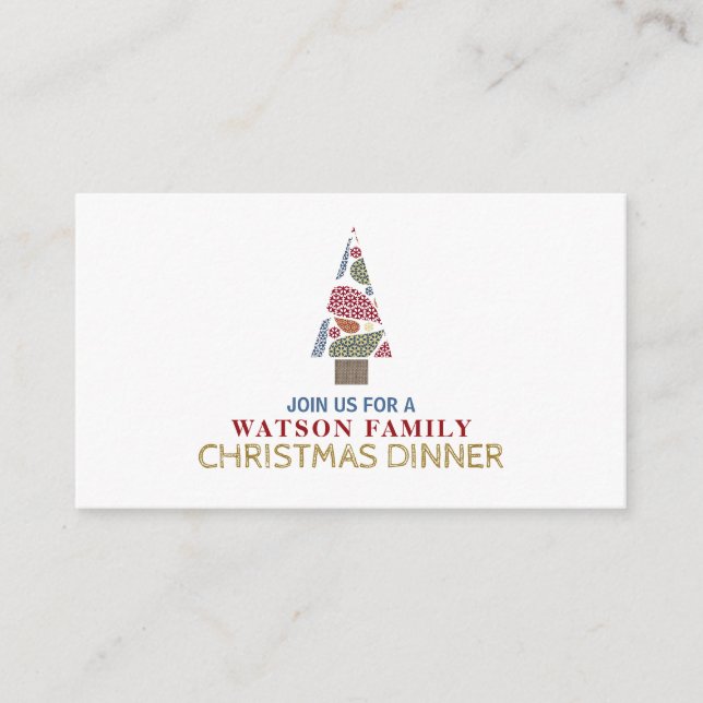 Arbre à flocons de neige, Invitation billet pour l (Devant)