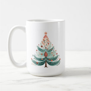Arbre à pin d'hiver Café de Noël Mug