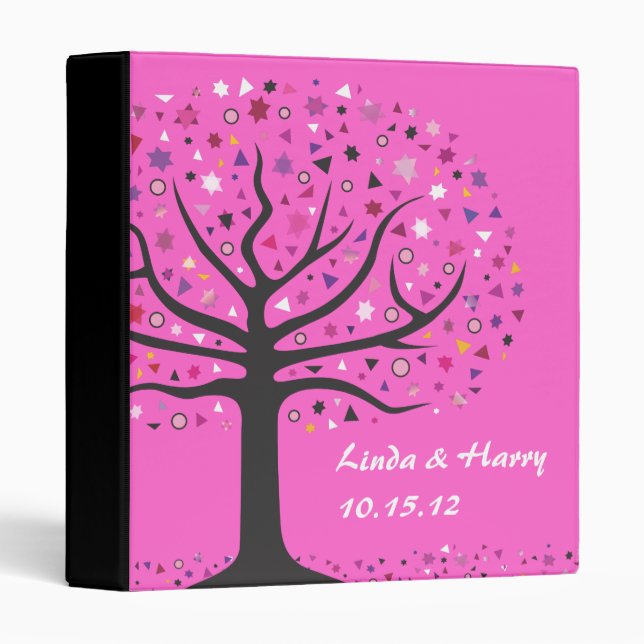 Arbre abstrait de classeur de livre de mémoire de (Devant/Côté)