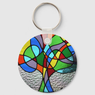 Arbre abstrait de porte-clés de la vie
