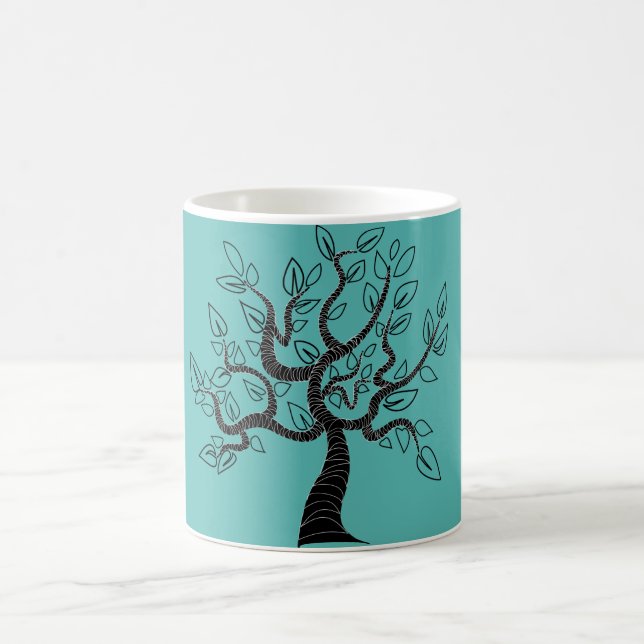 Arbre Art café Mug Choisir la couleur (Centre)