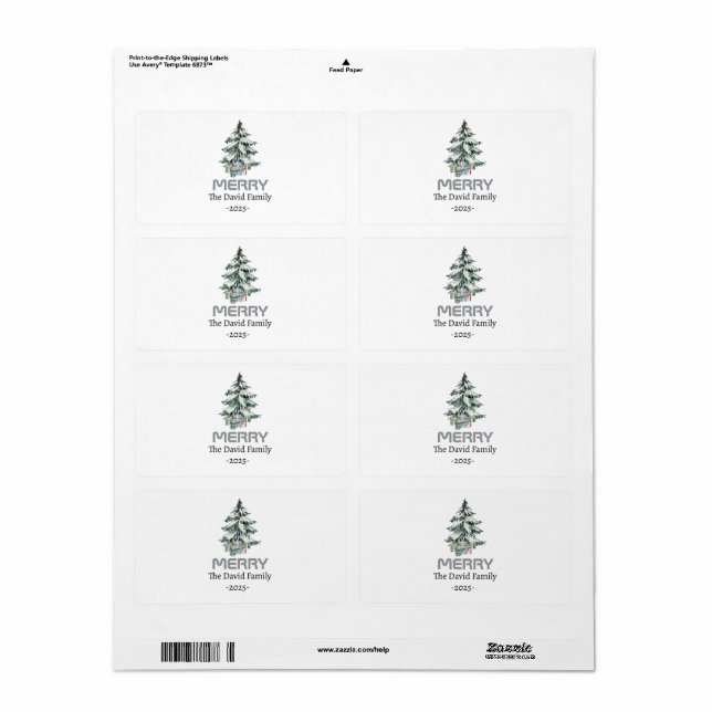 Arbre botanique du pin blanc de neige (Feuille entière)