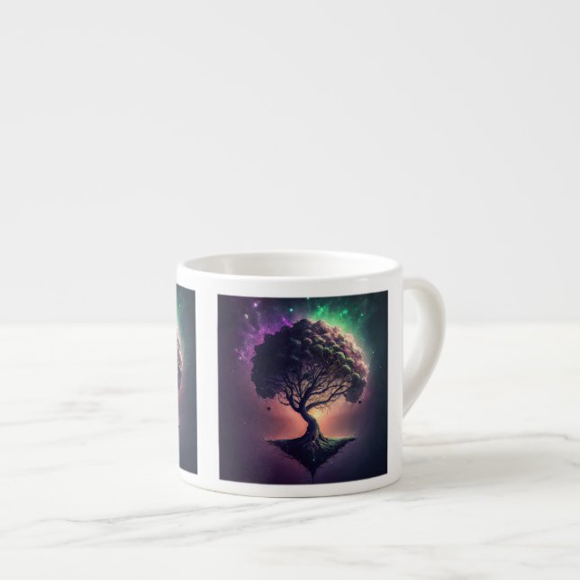 Arbre dans l'espace Espresso Mug (Devant droit)