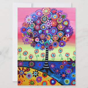 ARBRE de bat mitzvah de barre des invitations de