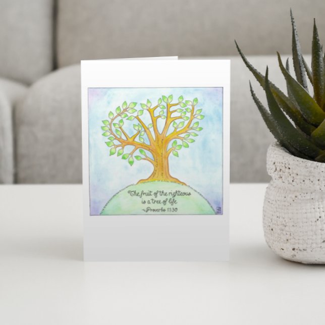 Arbre de carte de remerciements de la vie (Créateur téléchargé)