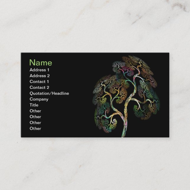 Arbre de carte de société d'assurance-vie (Devant)