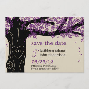 Arbre de chêne Enregistrer la carte de date
