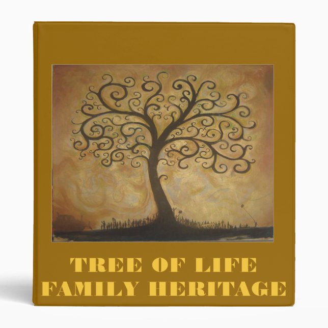 ARBRE DE CLASSEUR D'HÉRITAGE DE FAMILLE DE LA VIE (Devant)