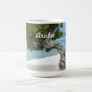 Arbre de Divi Divi dans la tasse d'Aruba