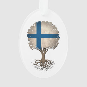 Arbre de drapeau de la vie finlandais