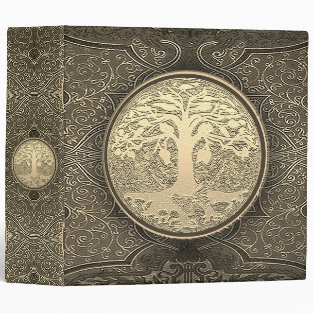 Arbre de famille avec Classeur à anneaux Butterfly (Devant/Côté)