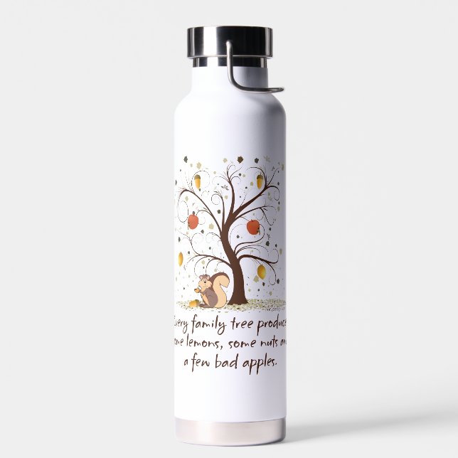 Arbre de famille Humour bouteille d'eau en acier i (Gauche)