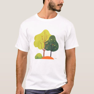 Arbre de la Nature Minimaliste T-Shirt Unisexe Cas