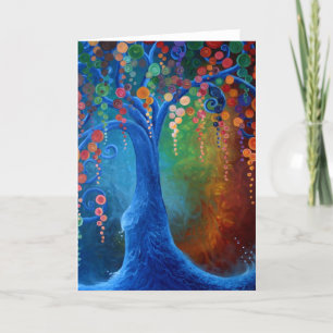 Arbre de la vie, carte de voeux vierge,