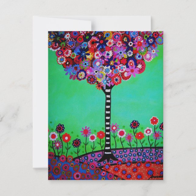 ARBRE DE LA VIE Invitations bat mitzvah (Devant)