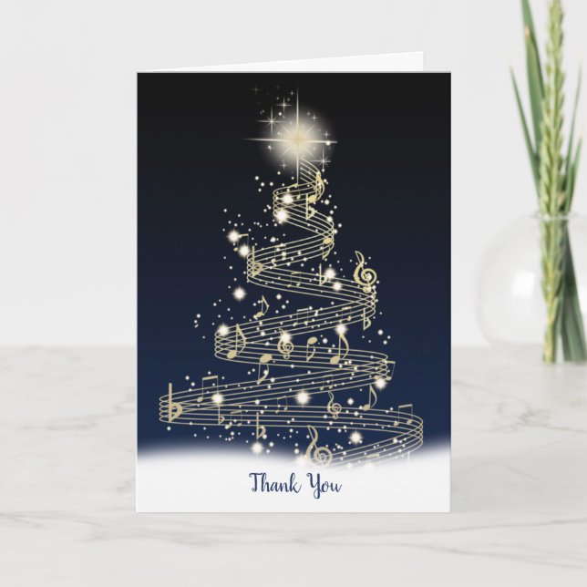 Arbre de musique de Noël merci (Devant)