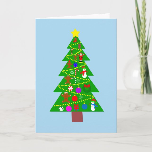 Arbre de Noël #1 Carte (Devant)