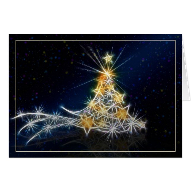 Arbre de Noël Abstrait (Devant Horizontal)