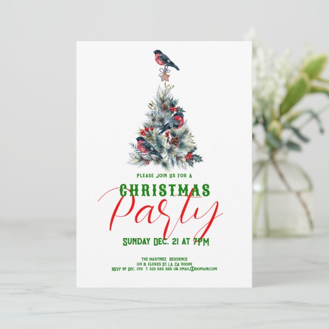 Arbre de Noël avec Invitation de la Fête du taurea (Debout devant)