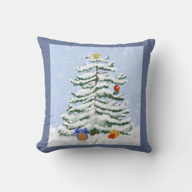 Arbre de Noël dans le Coussin de neige (Recto)