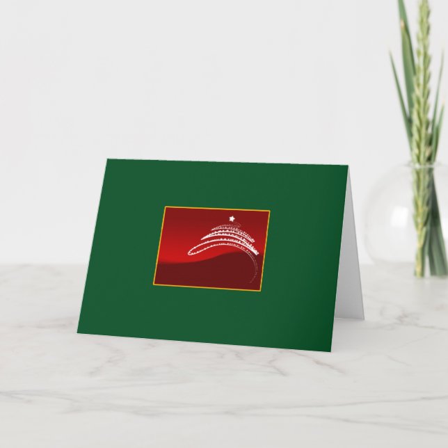 Arbre de Noël d'art moderne - Une carte de Noël (Devant)