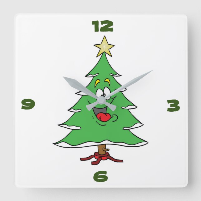 **ARBRE DE NOËL DE CARTOON CUITE** HORLOGE (Recto)