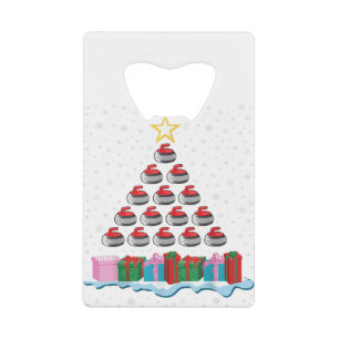 Arbre de Noël de la pierre de curling pour les am